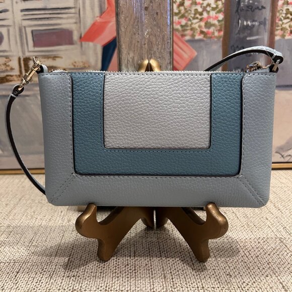 Kate Spade Lena Leather Convertible Wristlet in Multi-Blue - Picture 4 of 9